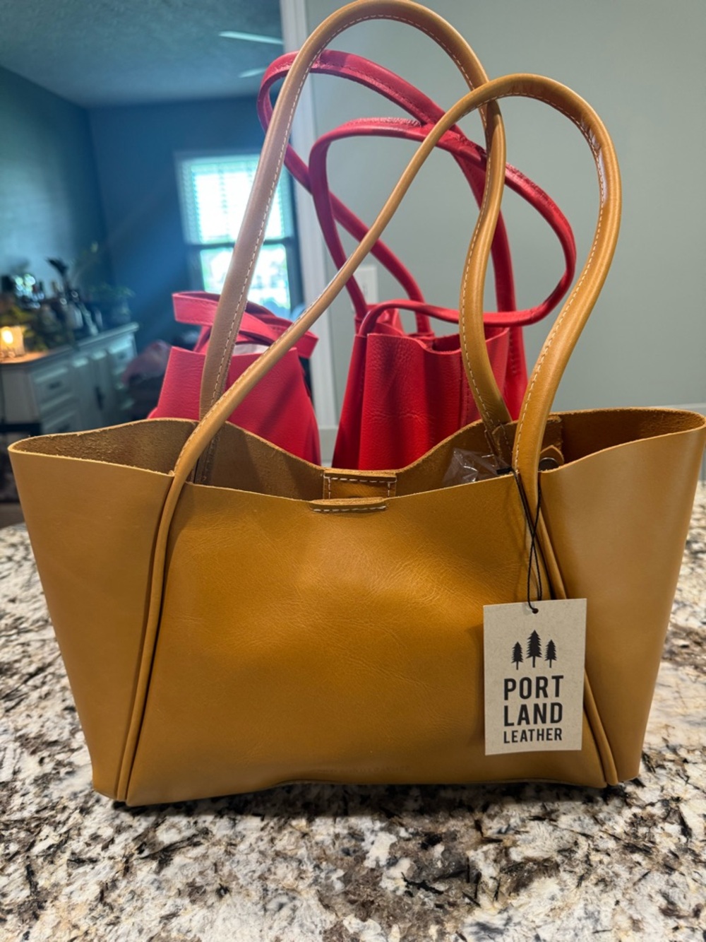 Portland Leather Mango Verona tote in medium